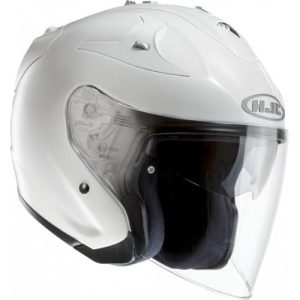 casque moto HJC blanc