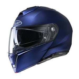 casque moto HJC bleu