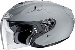 casque moto HJC gris