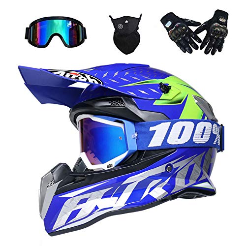 Casque cross enfant Fox 2024 V1 Nitro - Bleu