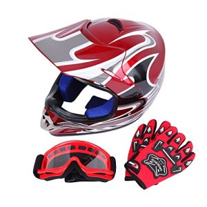 casque motocross rouge