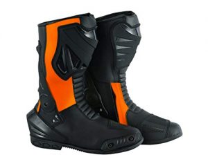 bottes moto orange