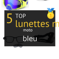 lunettes moto bleu