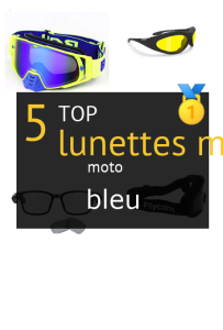 lunettes moto bleu