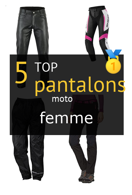 pantalons moto femme