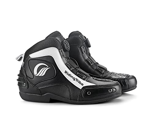 Chaussures Moto Motard Piste Racing Vetements Sportifs Cuir Homme Demi  Bottes