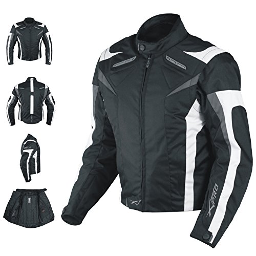 BORLENI Veste de moto, blouson moto homme sport avec armure pour l'automne  Hiver (Noir, XXL) : : Auto et Moto