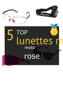 lunettes moto rose